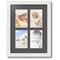 ArtToFrames Collage Photo Picture Frame with 4 - 4x6 inch Openings, Framed in White with Over 62 Mat Color Options and Regular Glass (CSM-3966-2)
